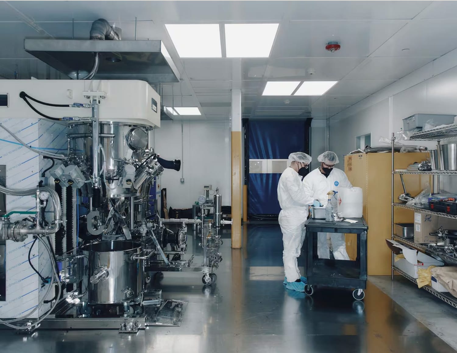 Battery cell testing clean room