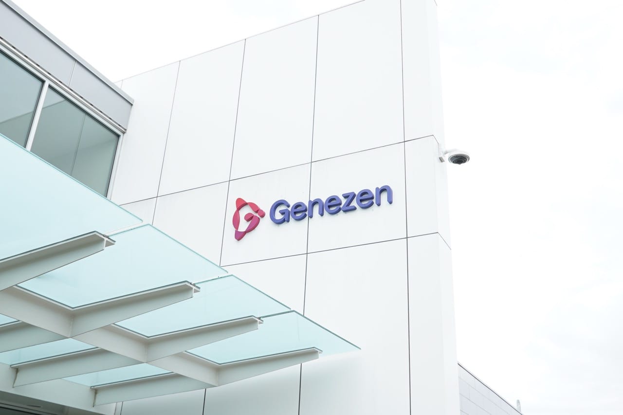 Genezen’s Lexington facility — entrance with signage
