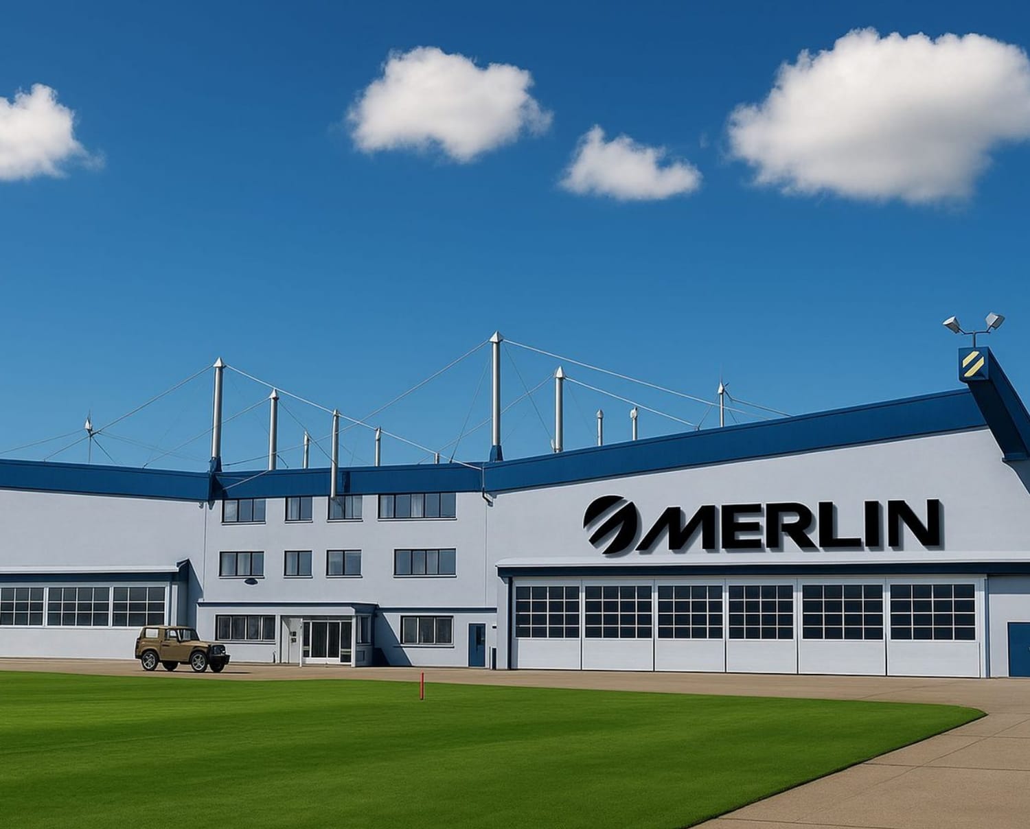 Merlin hangar at Hanscom Field