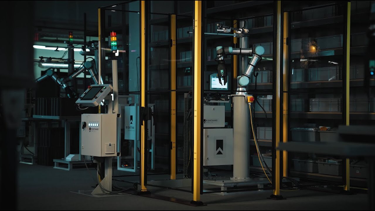 RightHand Robotics picking cells on the floor at the Charlestown facility